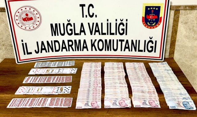 Jandarmadan Fethiye’de kumar operasyonu