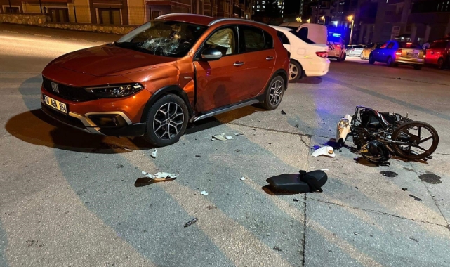 Karabük'te otomobil ile motosiklet çarpıştı: 1 yaralı