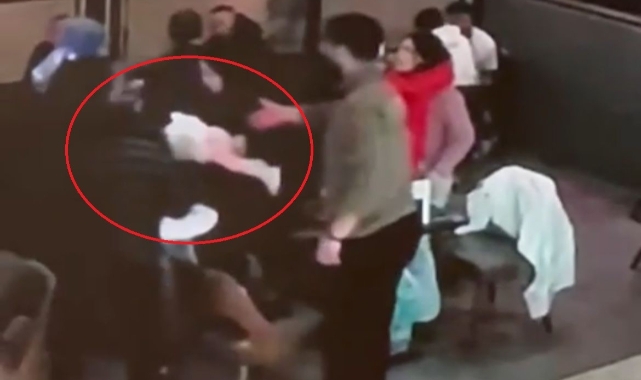 Küçük çocuğu Heimlich manevrası kurtardı