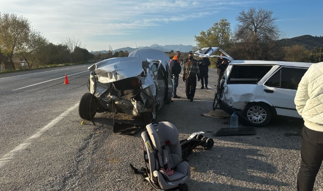 Milas-Söke Karayolu'nda feci kaza: 1'i çocuk 5 yaralı