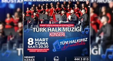 Mustafakemalpaşa'da 8 Mart Dünya Kadınlar Günü konseri