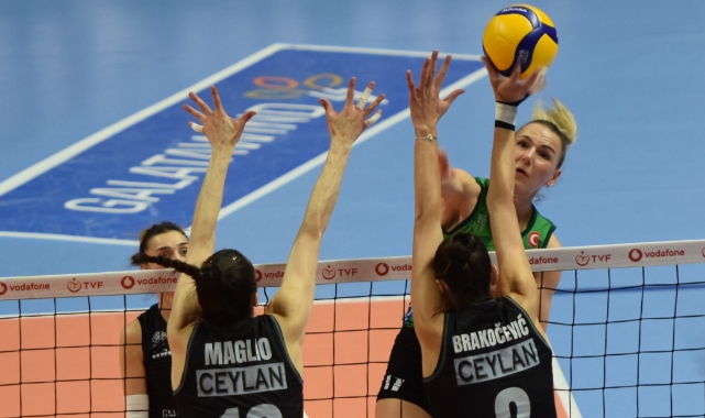 Nilüfer’in sultanları Beşiktaş’a set vermedi