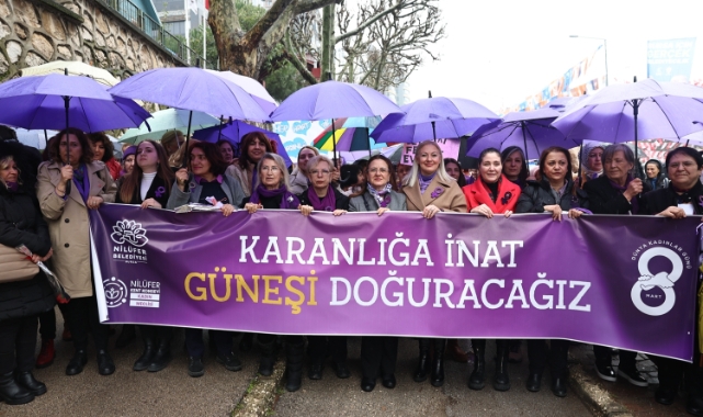 Nilüferli kadınlardan 8 Mart yürüyüşü