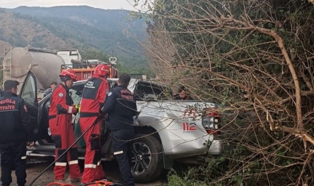 Orman İşletme Müdürlüğü aracı kaza yaptı: 3 yaralı