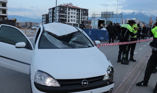 Otomobilin çarptığı yaya feci şekilde can verdi