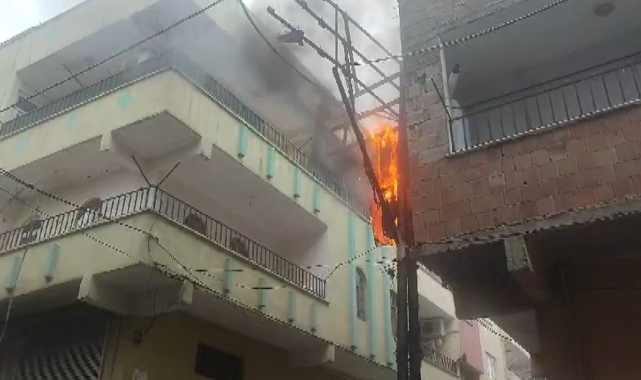 Şanlıurfa’da elektrik direğinde korkutan yangın!