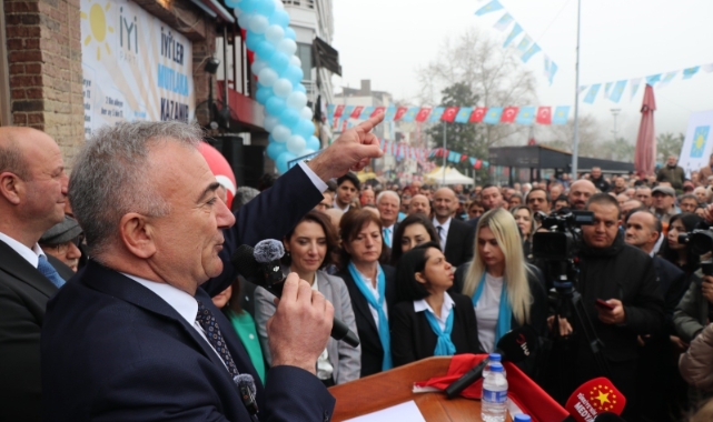 Sesli’nin seçim bürosunun açılışı mitinge döndü