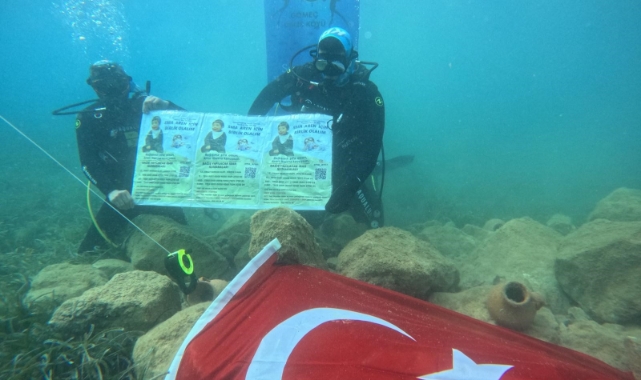 SMA’lı Aren bebek için denizde bayrak açtılar