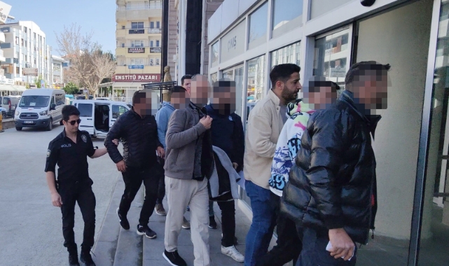 Suçüstü yakalanan 6 organizatör tutuklandı