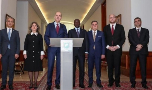 TBMM Başkanı Kurtulmuş, Fildişi Sahili Devlet Başkanı Outtara ile görüştü