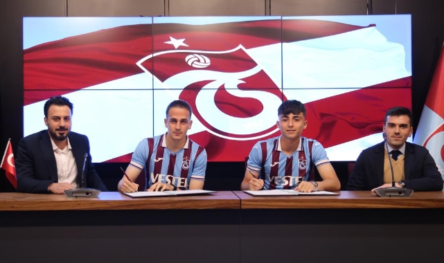 Trabzonspor alt yapısından yetişen 2 oyuncuyla sözleşme imzaladı