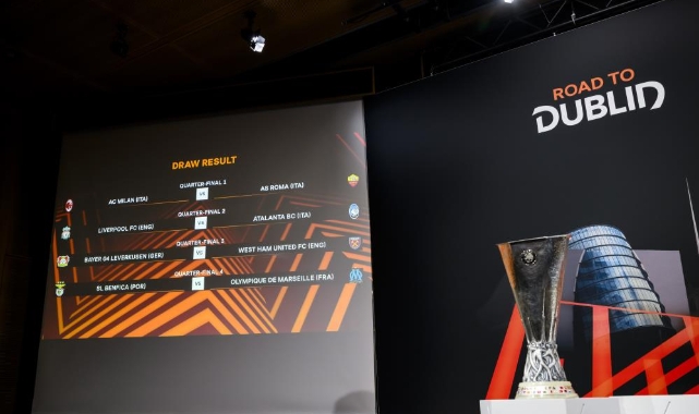 UEFA Avrupa Ligi’nde çeyrek final ve yarı final eşleşmeleri belirlendi
