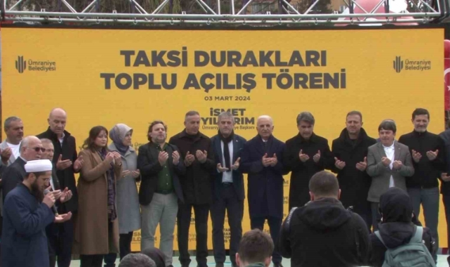 Ümraniye'de 9 yeni taksi durağı açıldı
