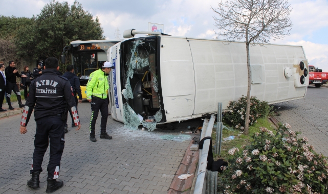 Yolcu otobüsü devrildi! Çok sayıda yaralı var