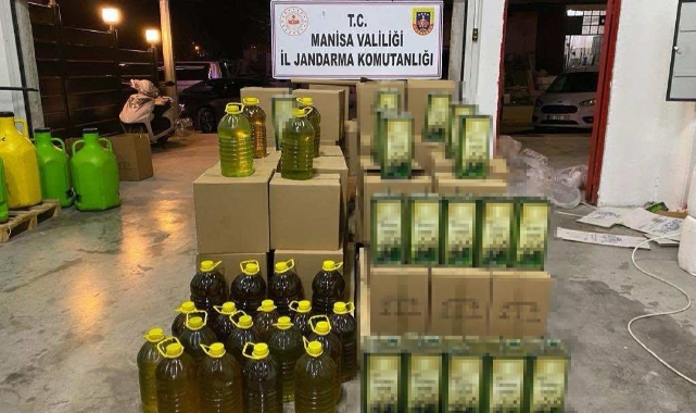 Yüzlerce litre sahte zeytinyağı ele geçirildi