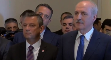 Anayasa için Meclis'te ilk temas! Özgür Özel ve Numan Kurtulmuş bir araya geldi