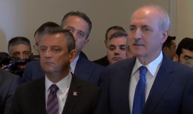 Anayasa için Meclis'te ilk temas! Özgür Özel ve Numan Kurtulmuş bir araya geldi