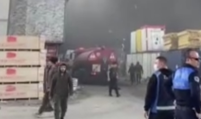 Başkent'te sanayi sitesinde yangın!