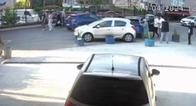 Aracı geri viteste unutunca kaza kaçınılmaz oldu