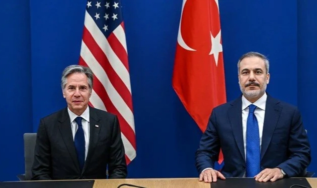 Bakan Fidan, Blinken ile Brüksel'de bir araya geldi