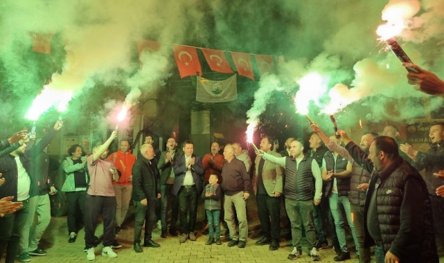 Başkan Aydın Gökçeören'de çoşkuyla karşılandı