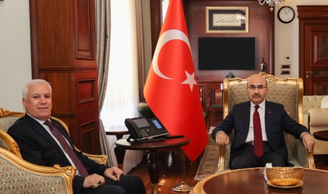 Bursa Büyükşehir Belediye Başkanı Mustafa Bozbey'den ilk resmi ziyaret