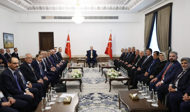Cumhurbaşkanı Erdoğan Irak toplum temsilcilerini kabul etti