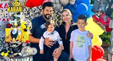Fahriye Evcen ile Burak Özçivit'in oğlu Karan 5 yaşında