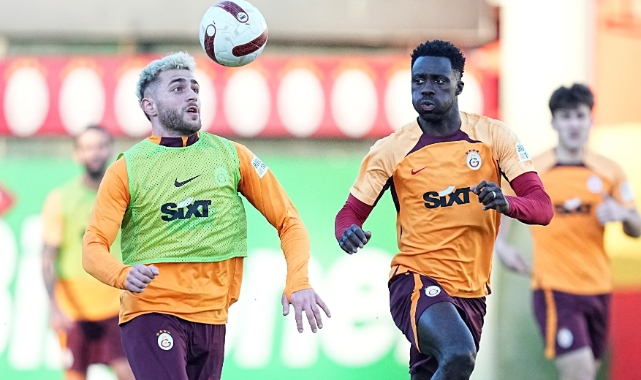 Galatasaray, Fenerbahçe maçı hazırlıklarını sürdürdü