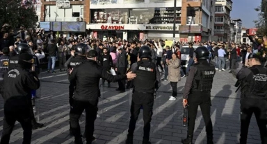 İzinsiz gösteride 132 kişi gözaltına alındı