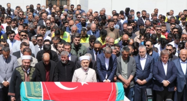 Maden işçisi son yolculuğuna uğurlandı