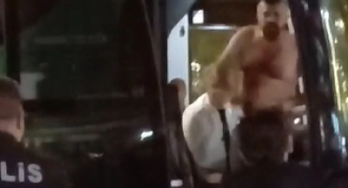 Muavini rehin alan yolcu tutuklandı