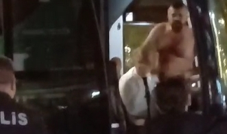 Muavini rehin alan yolcu tutuklandı
