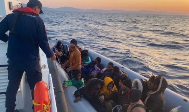 Muğla'da 29 düzensiz göçmen kurtarıldı