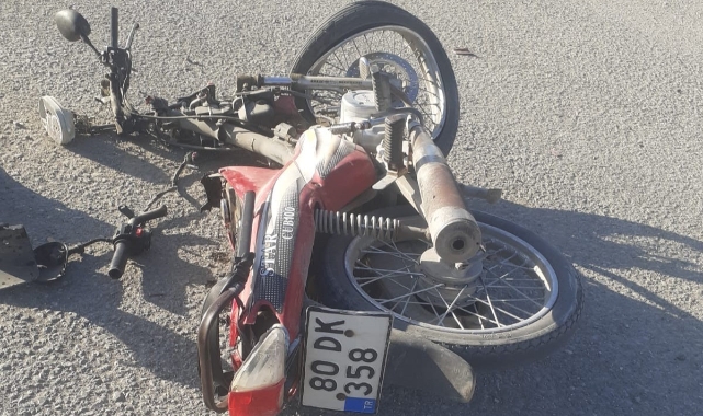 Osmaniye’de motosikletle otomobil çarpıştı: 1 yaralı