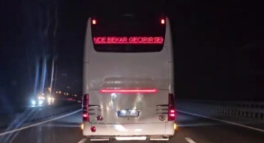 Otobüsün arkasını görenler şaştı kaldı