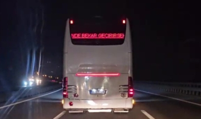 Otobüsün arkasını görenler şaştı kaldı