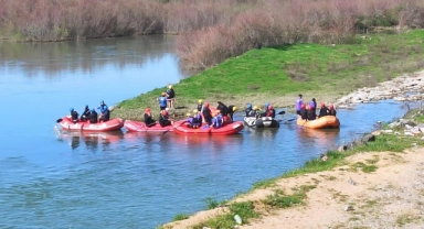 Rafting kampı için Bingöl’e geldiler