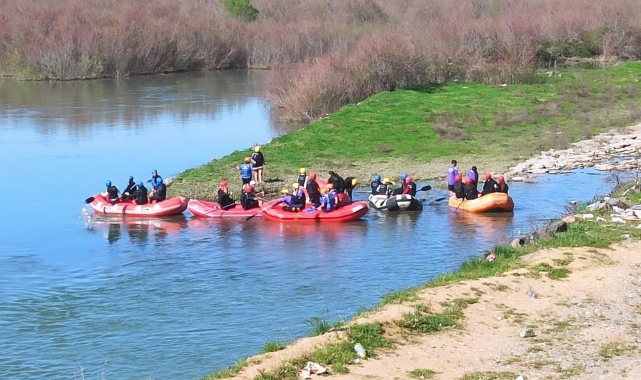 Rafting kampı için Bingöl’e geldiler