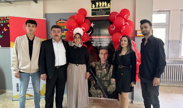 Şehit Mustafa Sezer'in adı kütüphanede yaşatılacak