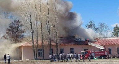 Şeker fabrikasında yangın çıktı