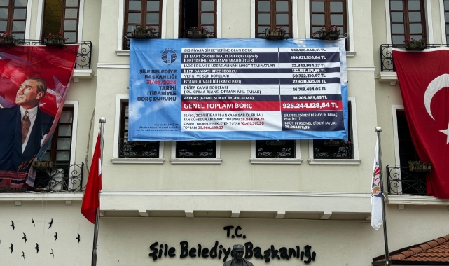 Şile Belediyesi borç durumunu açıkladı