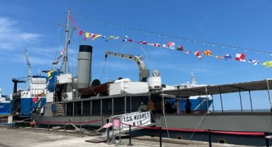 TCG NUSRET müze gemisi Ege ve Akdeniz'de!