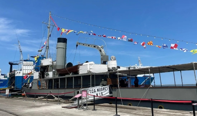 TCG NUSRET müze gemisi Ege ve Akdeniz'de!