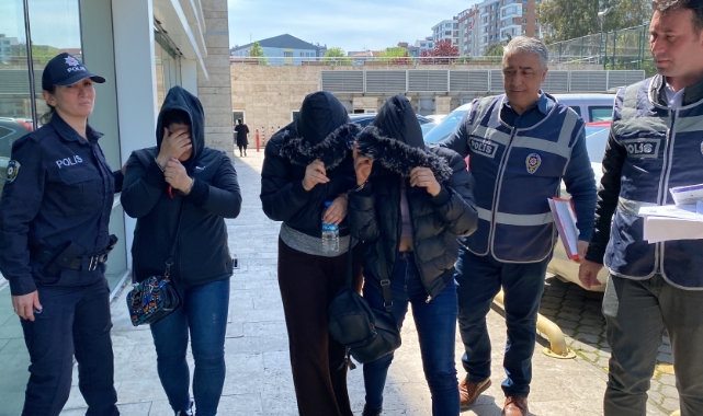 3 kız kardeşe hırsızlıktan gözaltı