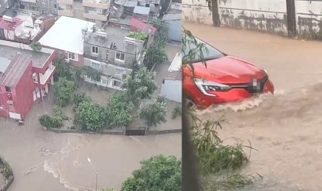 Adana'da yollar göle döndü