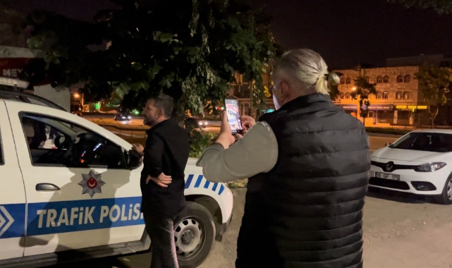 Alkollü sürücü polisin sabrını sınadı!