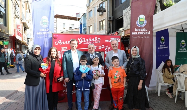 Anneler günü İnegöl Belediyesi ile renklendi