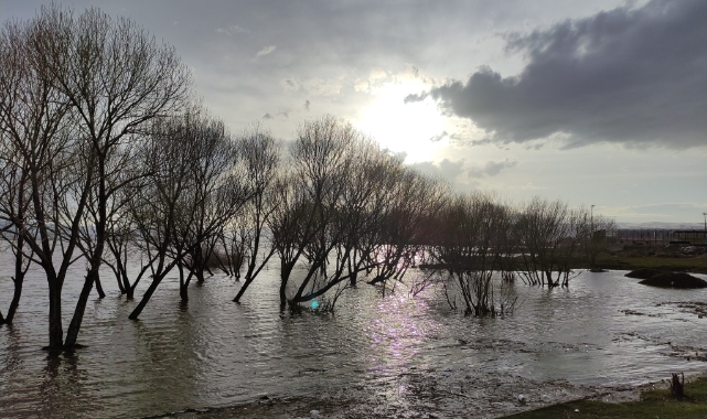 Ardahan'da Kura Nehri taştı