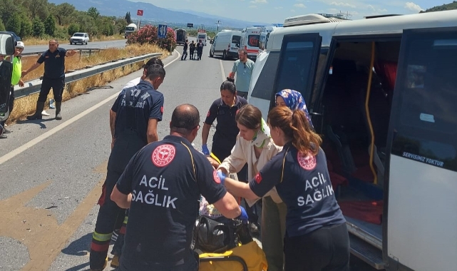 Aydın'da trafik kazası! 17 yaralı